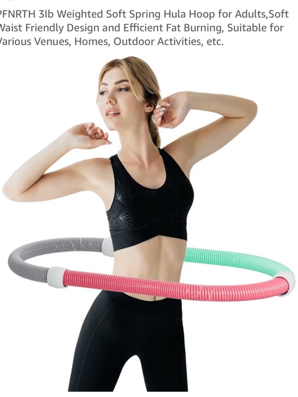 Soft Spring Weighted Hula Hoop 3lb – Used Twice, Excellent Condition